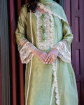 Mushq | Euphoria Pret | Green Solace - by Libasekhas UK - Registered Vendor of : Mushq - 100% Original Designer Dress