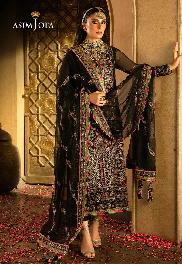 Asim Jofa | Velvet Festive 23 | AJVF-01 - by - Libasekhas UK - Registered Vendor of : Asim Jofa - 100% Original Designer Dresss