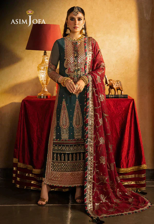 Asim Jofa | Velvet Festive 23 | AJVF-10 - by - Libasekhas UK - Registered Vendor of : Asim Jofa - 100% Original Designer Dresss