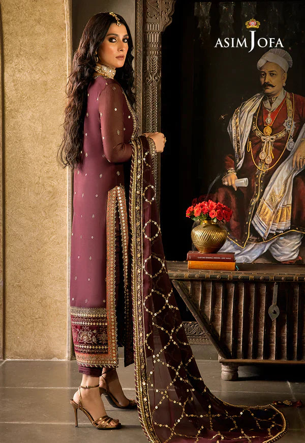 Asim Jofa | Velvet Festive 23 | AJVF-12 - by - Libasekhas UK - Registered Vendor of : Asim Jofa - 100% Original Designer Dresss