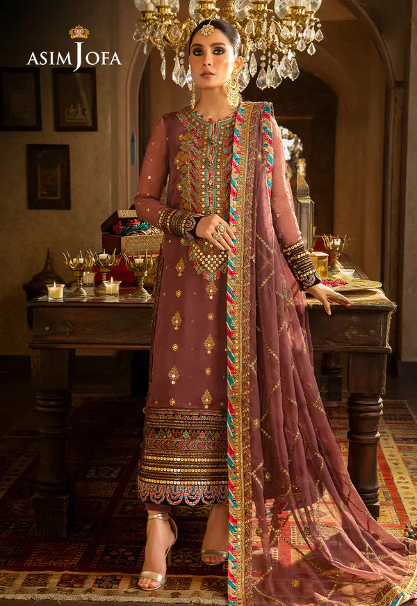 Asim Jofa | Velvet Festive 23 | AJVF-02 - by - Libasekhas UK - Registered Vendor of : Asim Jofa - 100% Original Designer Dresss