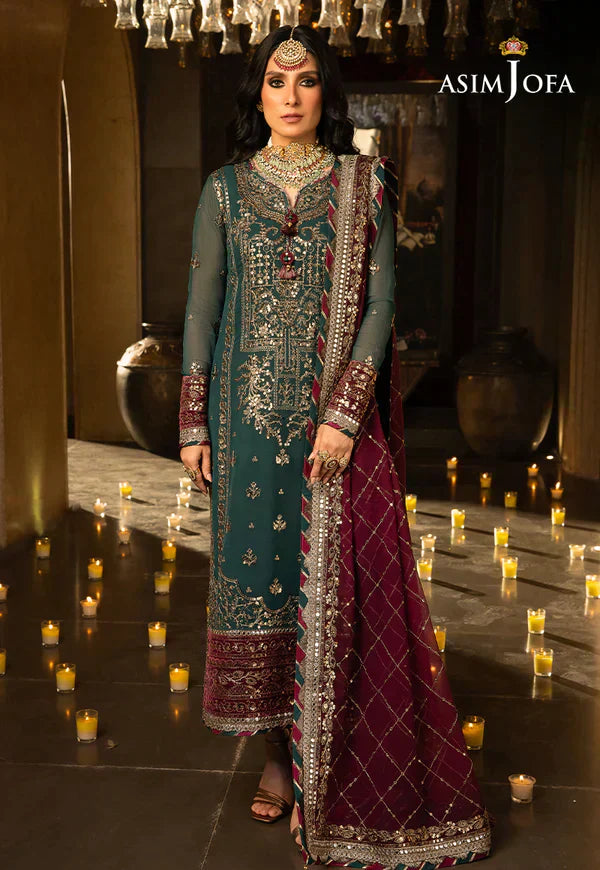 Asim Jofa | Velvet Festive 23 | AJVF-09 - by - Libasekhas UK - Registered Vendor of : Asim Jofa - 100% Original Designer Dresss