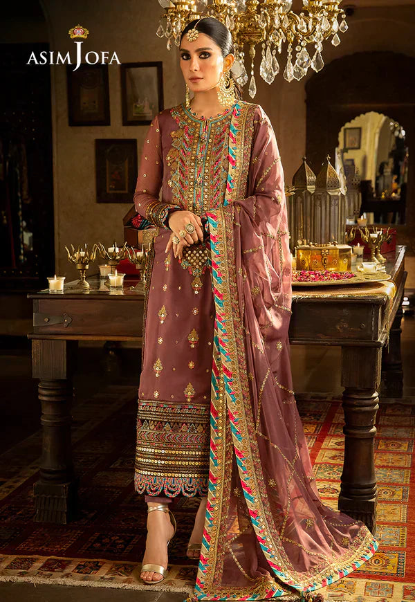Asim Jofa | Velvet Festive 23 | AJVF-02 - by - Libasekhas UK - Registered Vendor of : Asim Jofa - 100% Original Designer Dresss