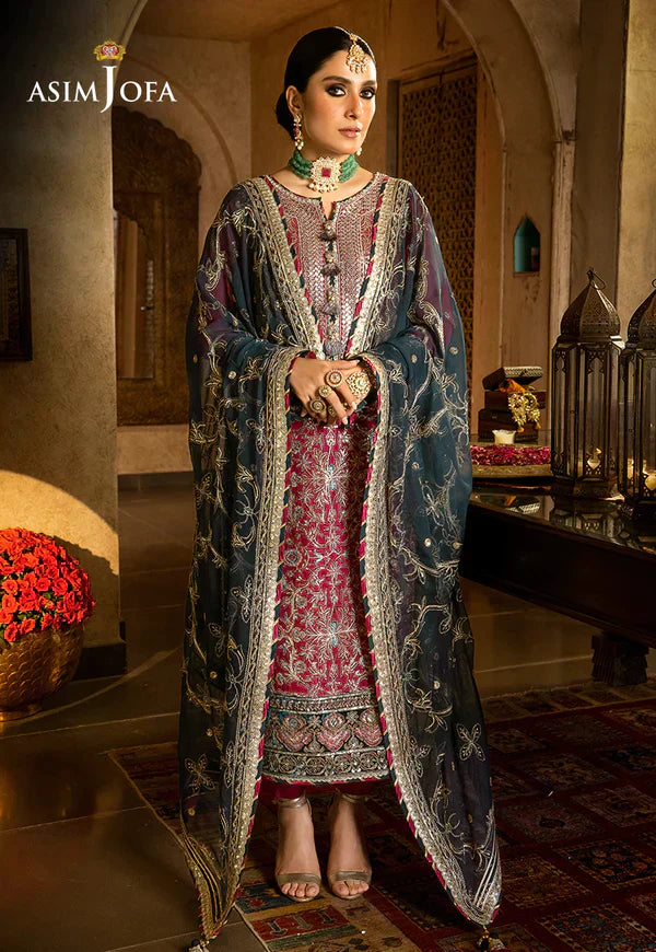 Asim Jofa | Velvet Festive 23 | AJVF-06 - by - Libasekhas UK - Registered Vendor of : Asim Jofa - 100% Original Designer Dresss