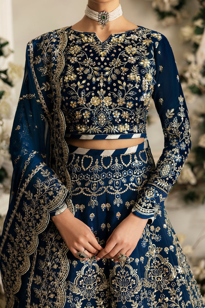 Gulaal | Celeste Velvet 24 | Haze - by - Libasekhas UK - Registered Vendor of : Gulaal - 100% Original Designer Dresss