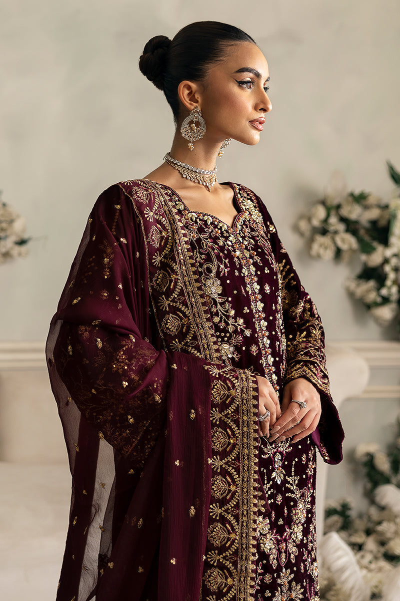 Gulaal | Celeste Velvet 24 | Ember - by - Libasekhas UK - Registered Vendor of : Gulaal - 100% Original Designer Dresss