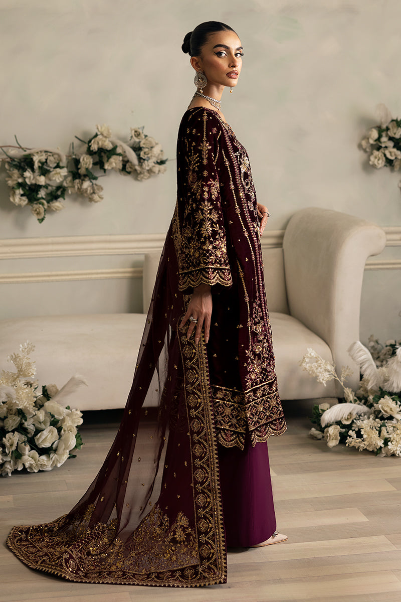Gulaal | Celeste Velvet 24 | Ember - by - Libasekhas UK - Registered Vendor of : Gulaal - 100% Original Designer Dresss