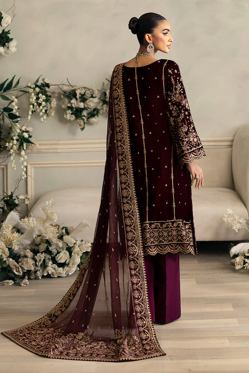 Gulaal | Celeste Velvet 24 | Ember - by - Libasekhas UK - Registered Vendor of : Gulaal - 100% Original Designer Dresss