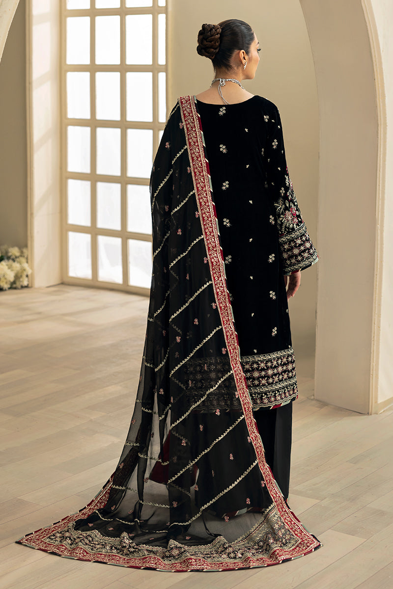 Gulaal | Celeste Velvet 24 | Raven - by - Libasekhas UK - Registered Vendor of : Gulaal - 100% Original Designer Dresss