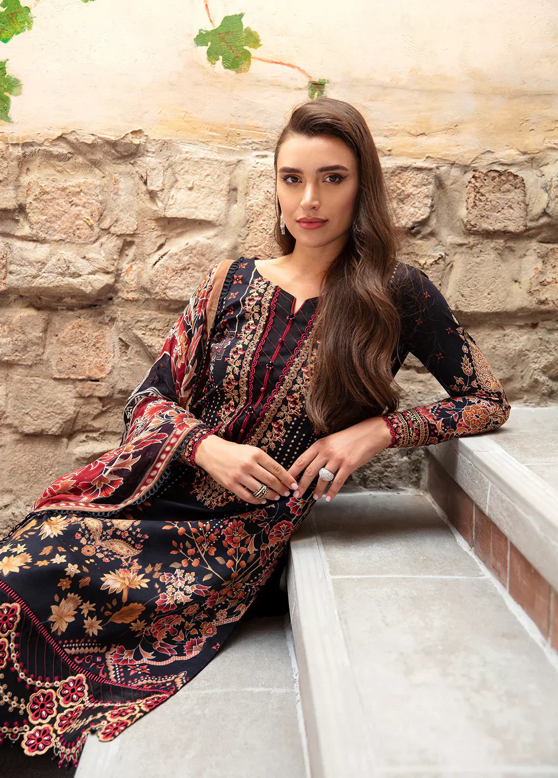 Gulaal | Springtime Ballet | LEYLA (GL-L-24V1-10) - by - Libasekhas UK - Registered Vendor of : Gulaal - 100% Original Designer Dresss