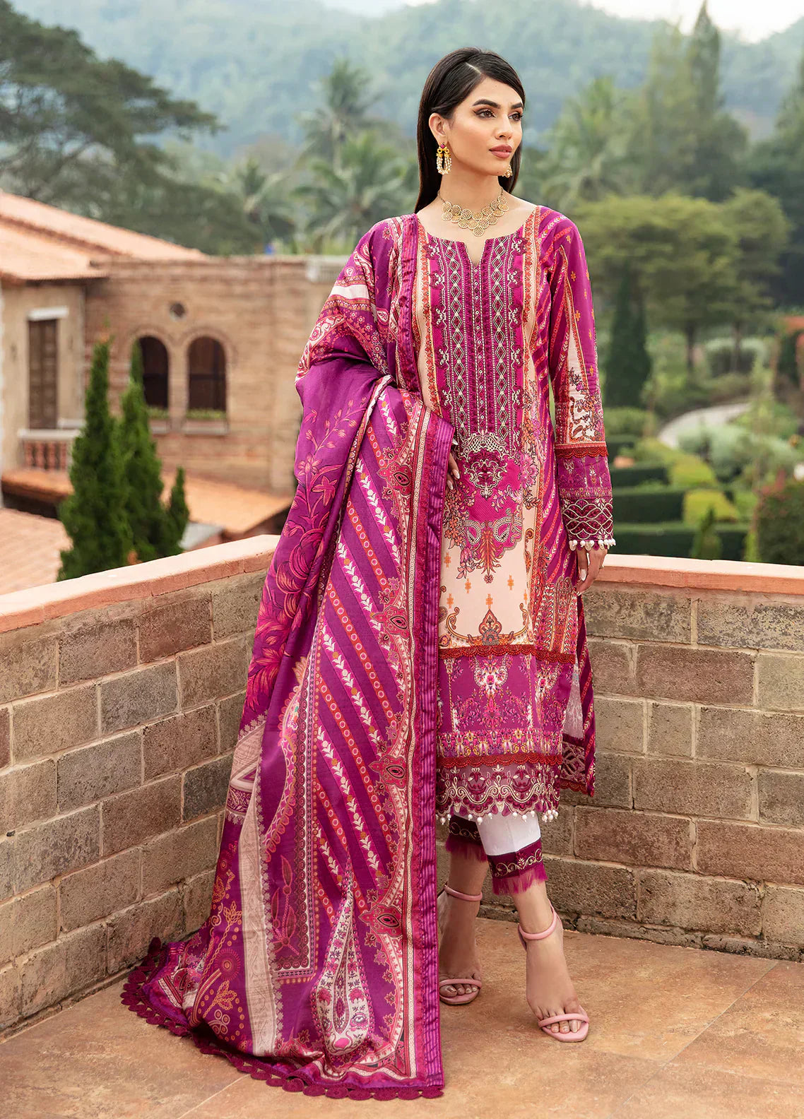 Gulaal | Springtime Ballet | ALAARA (GL-L-24V1-11) - by - Libasekhas UK - Registered Vendor of : Gulaal - 100% Original Designer Dresss