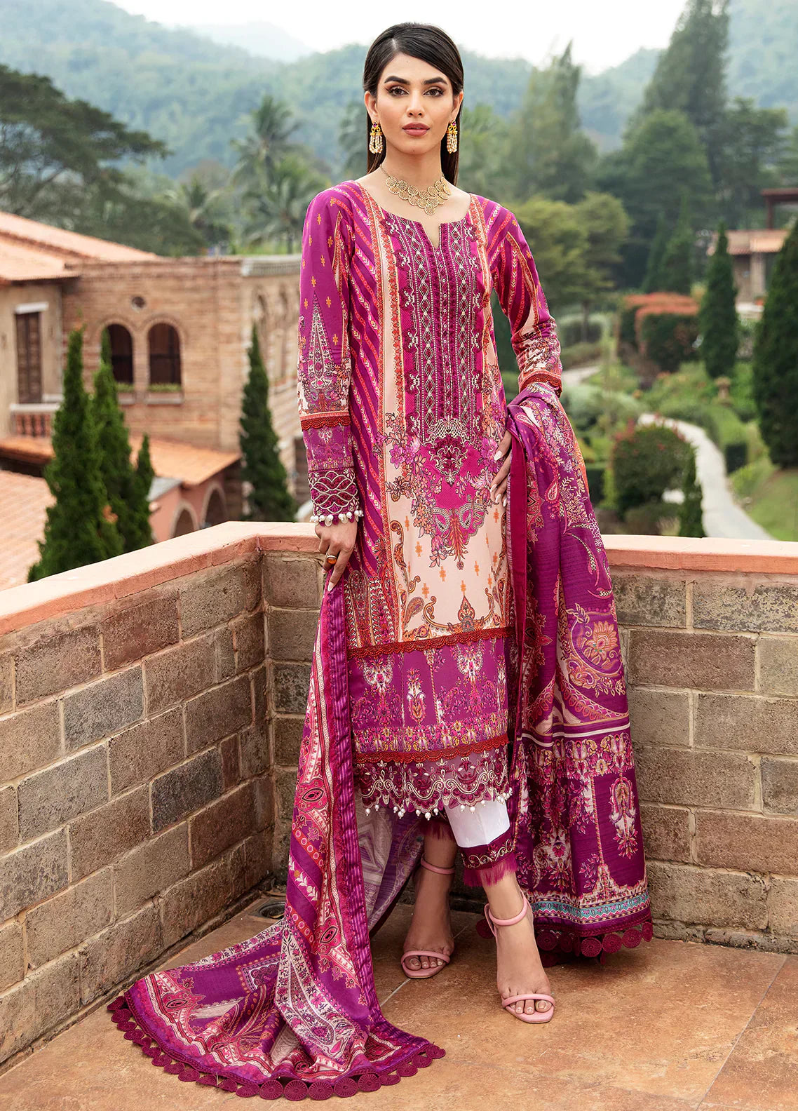 Gulaal | Springtime Ballet | ALAARA (GL-L-24V1-11) - by - Libasekhas UK - Registered Vendor of : Gulaal - 100% Original Designer Dresss