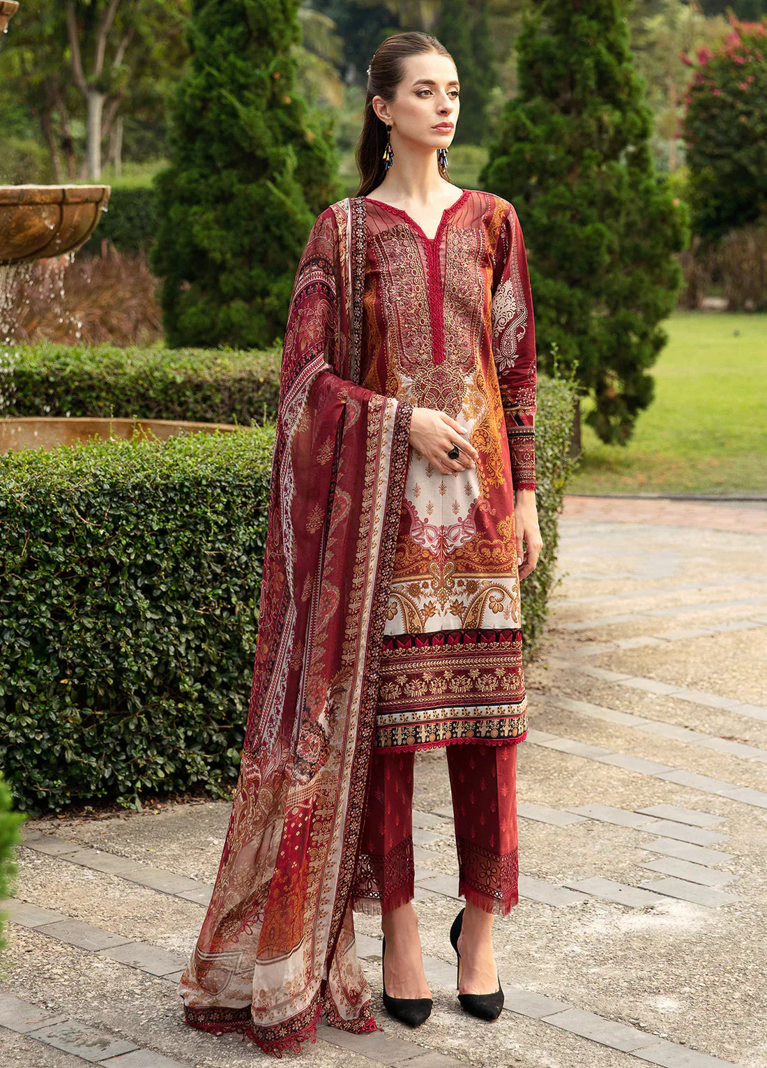 Gulaal | Springtime Ballet | AMARYLLIS (GL-L-24V1-09) - by - Libasekhas UK - Registered Vendor of : Gulaal - 100% Original Designer Dresss