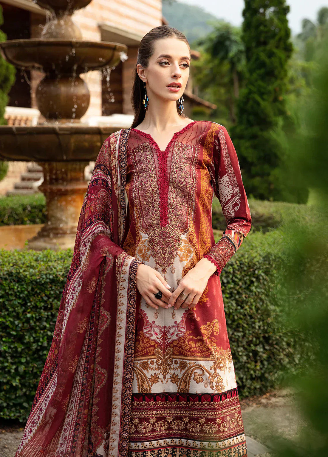 Gulaal | Springtime Ballet | AMARYLLIS (GL-L-24V1-09) - by - Libasekhas UK - Registered Vendor of : Gulaal - 100% Original Designer Dresss