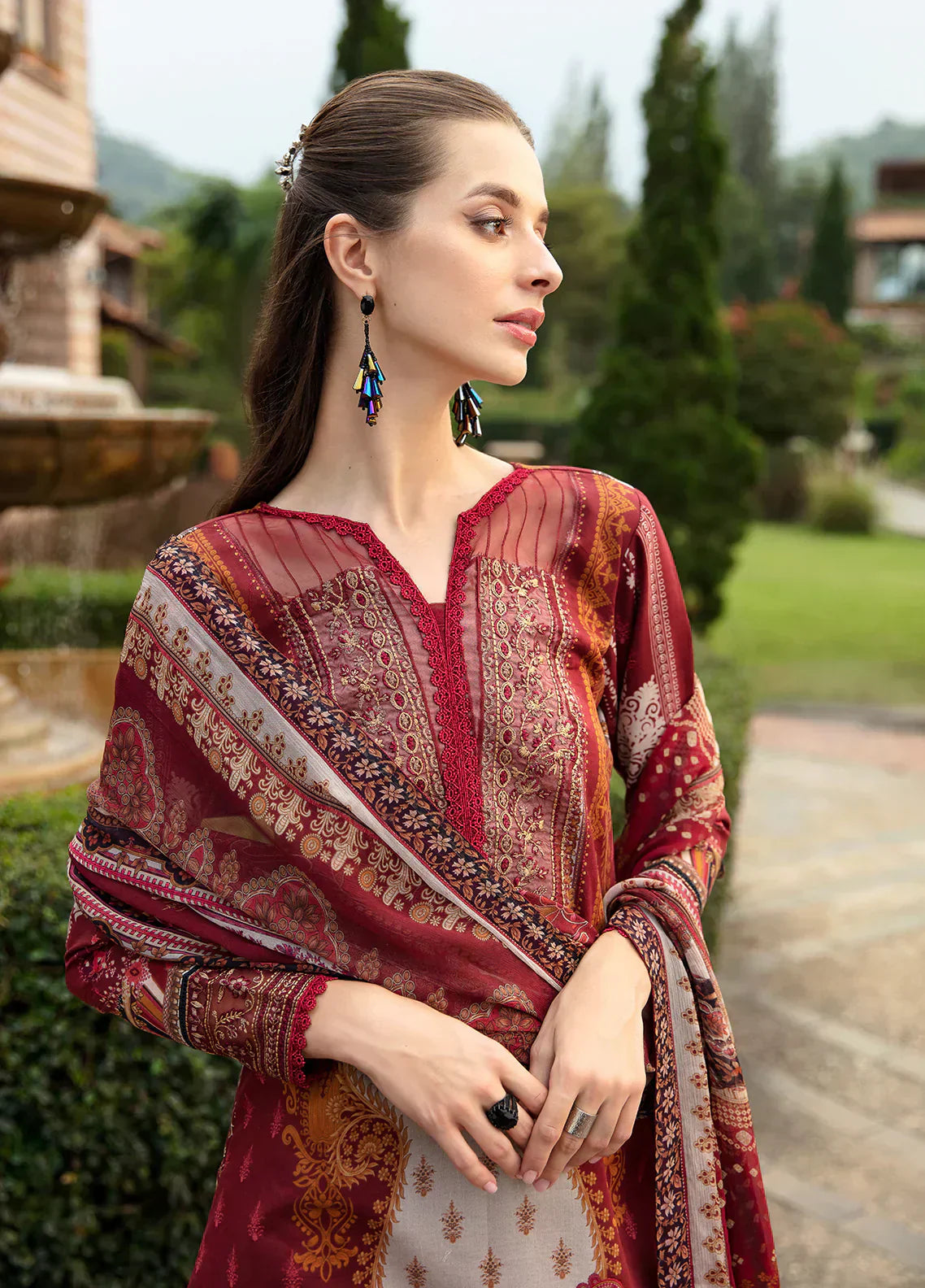 Gulaal | Springtime Ballet | AMARYLLIS (GL-L-24V1-09) - by - Libasekhas UK - Registered Vendor of : Gulaal - 100% Original Designer Dresss
