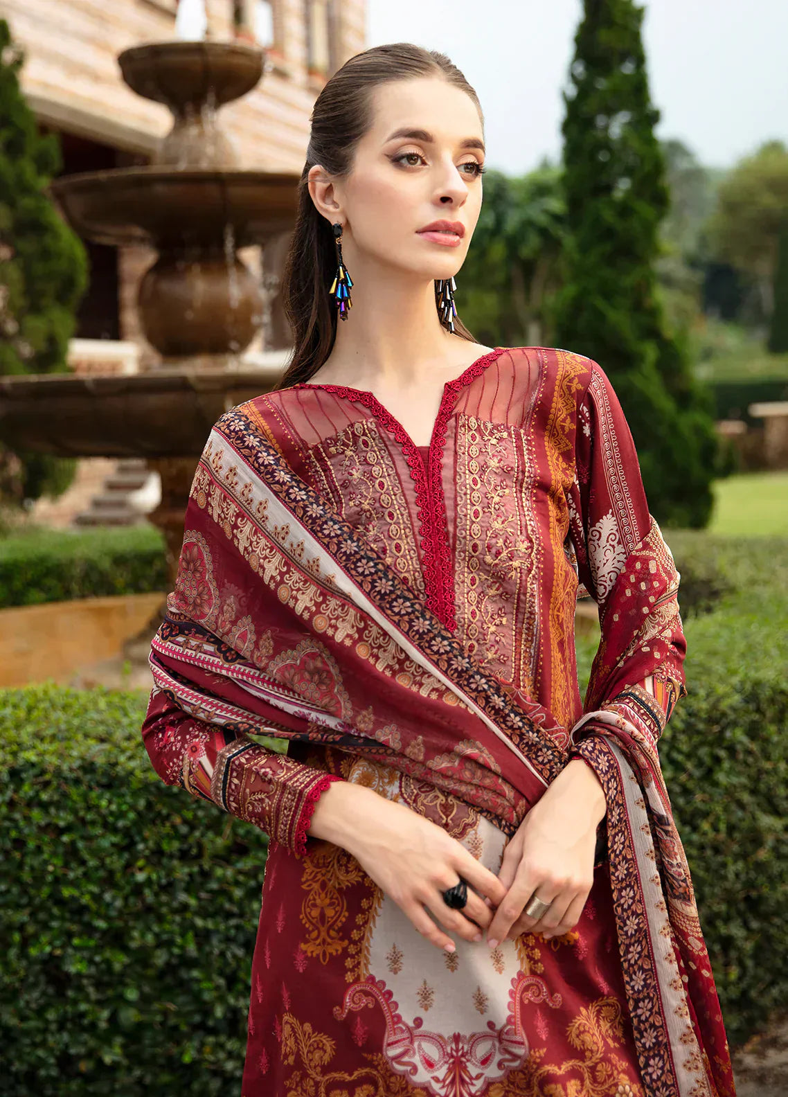 Gulaal | Springtime Ballet | AMARYLLIS (GL-L-24V1-09) - by - Libasekhas UK - Registered Vendor of : Gulaal - 100% Original Designer Dresss
