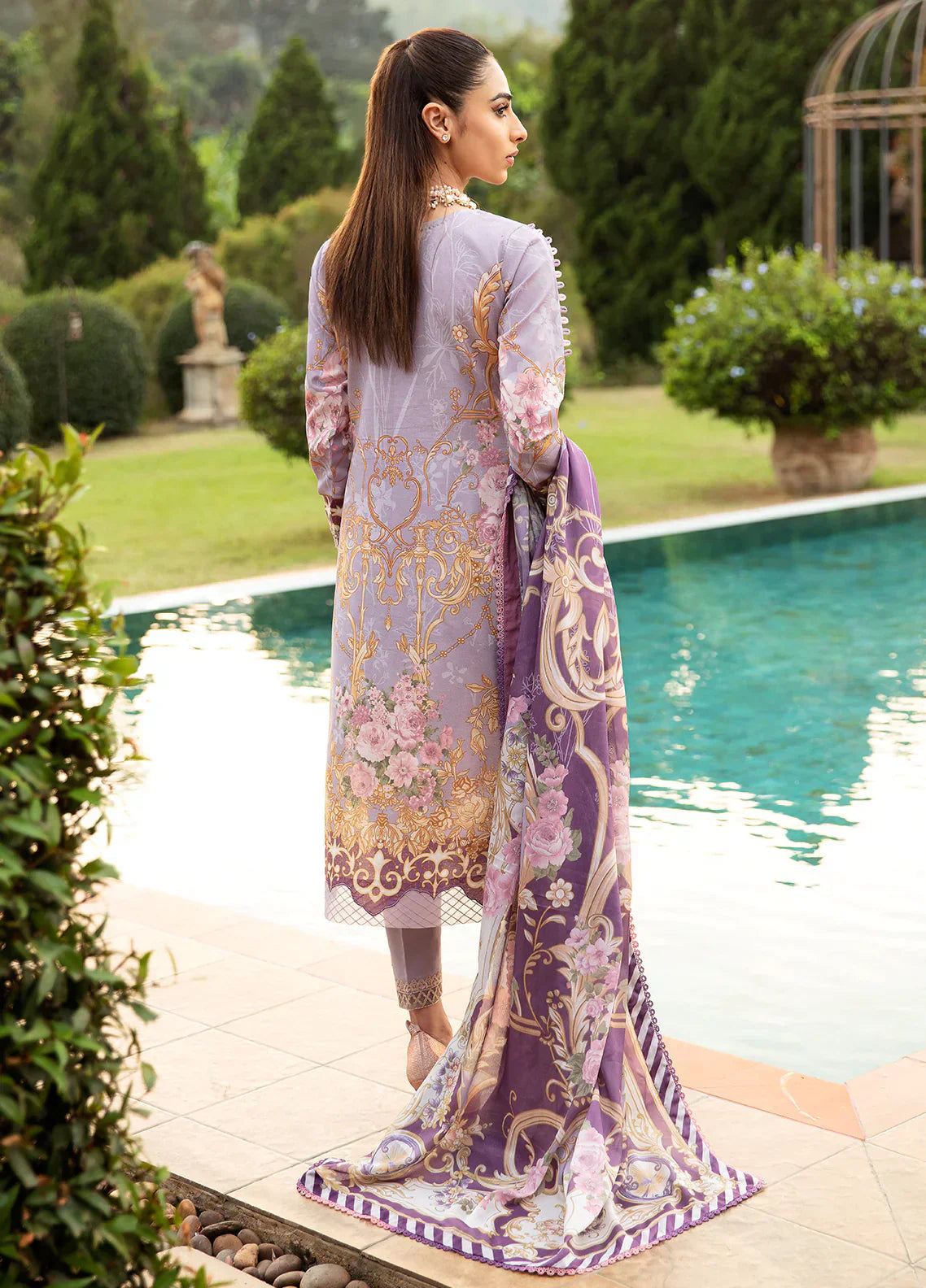 Gulaal | Springtime Ballet | LAVANDE (GL-L-24V1-05) - by - Libasekhas UK - Registered Vendor of : Gulaal - 100% Original Designer Dresss