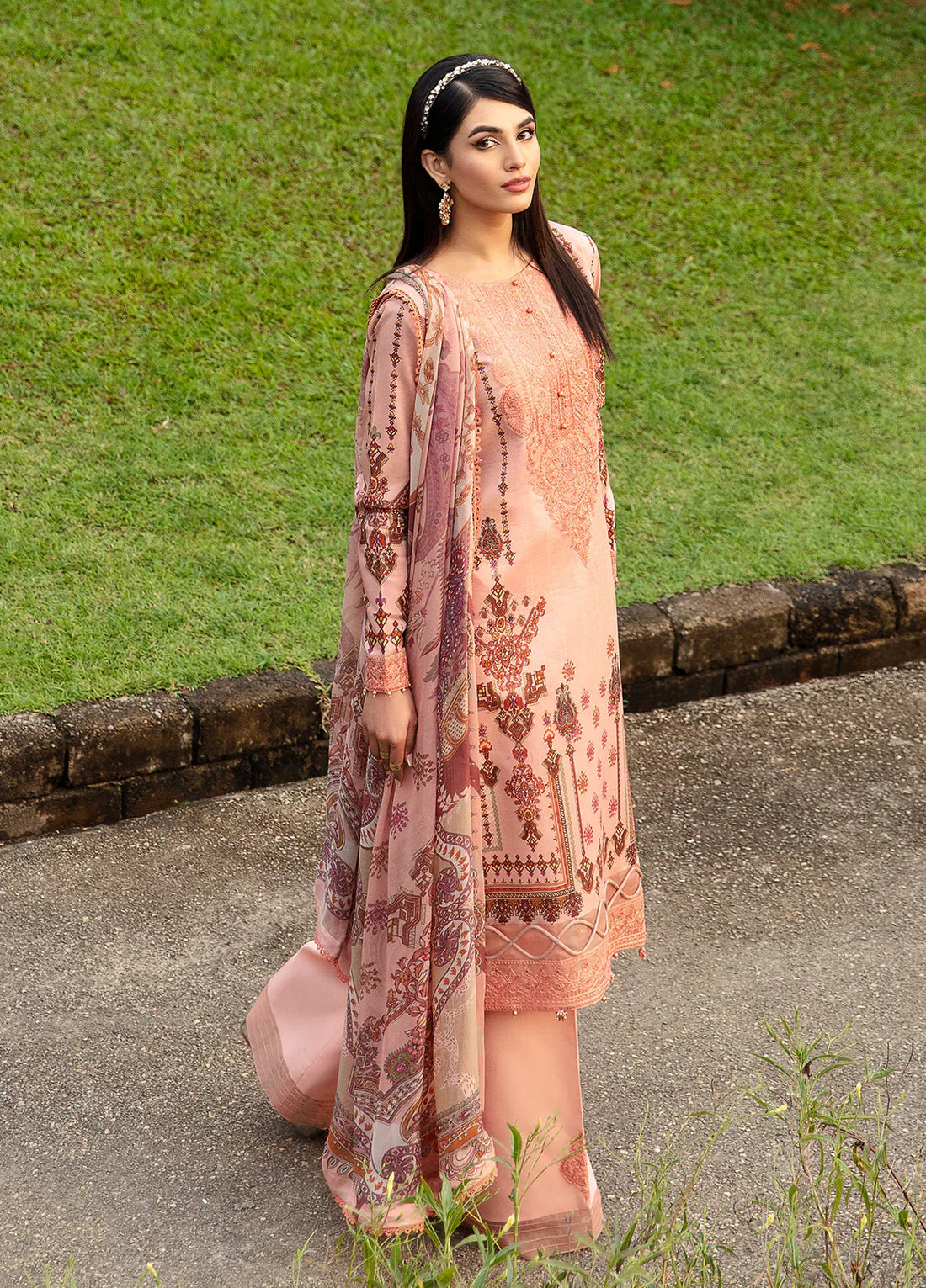 Gulaal | Springtime Ballet | HESTIA (GL-L-24V1-12) - by - Libasekhas UK - Registered Vendor of : Gulaal - 100% Original Designer Dresss