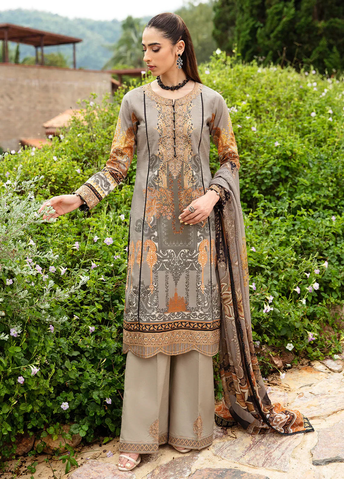 Gulaal | Springtime Ballet | AMIRAT (GL-L-24V1-07) - by - Libasekhas UK - Registered Vendor of : Gulaal - 100% Original Designer Dresss