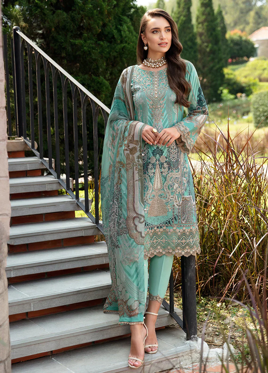 Gulaal | Springtime Ballet | CELINE (GL-L-24V1-06) - by - Libasekhas UK - Registered Vendor of : Gulaal - 100% Original Designer Dresss