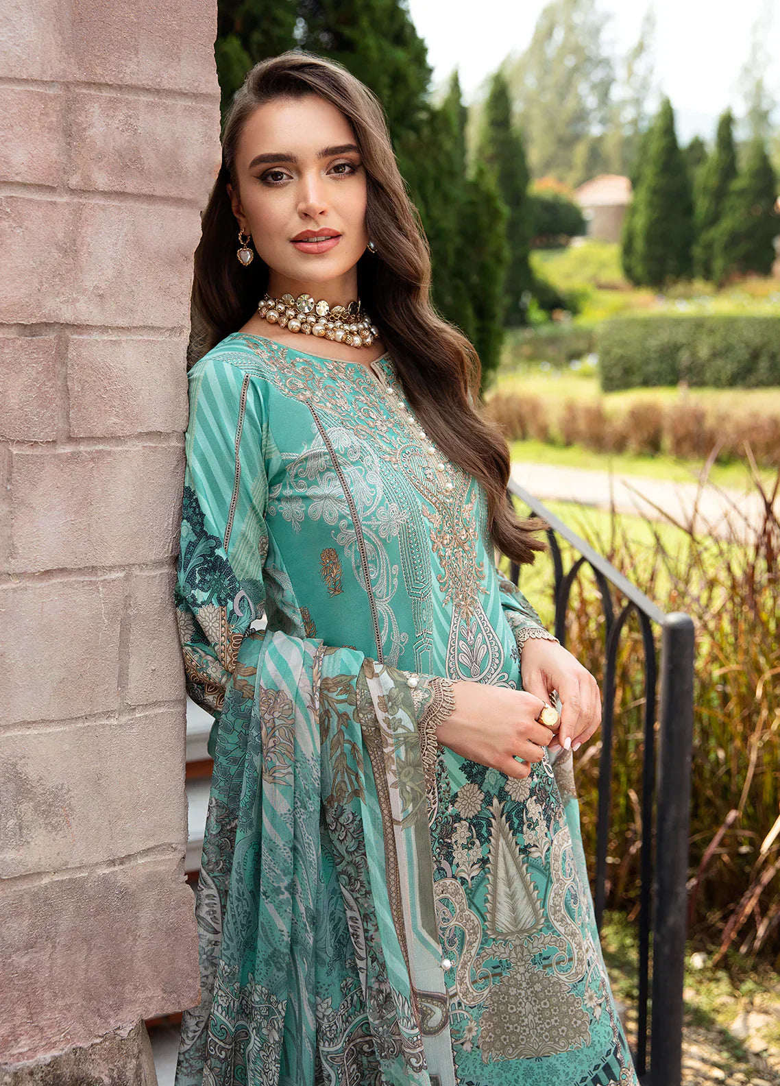 Gulaal | Springtime Ballet | CELINE (GL-L-24V1-06) - by - Libasekhas UK - Registered Vendor of : Gulaal - 100% Original Designer Dresss