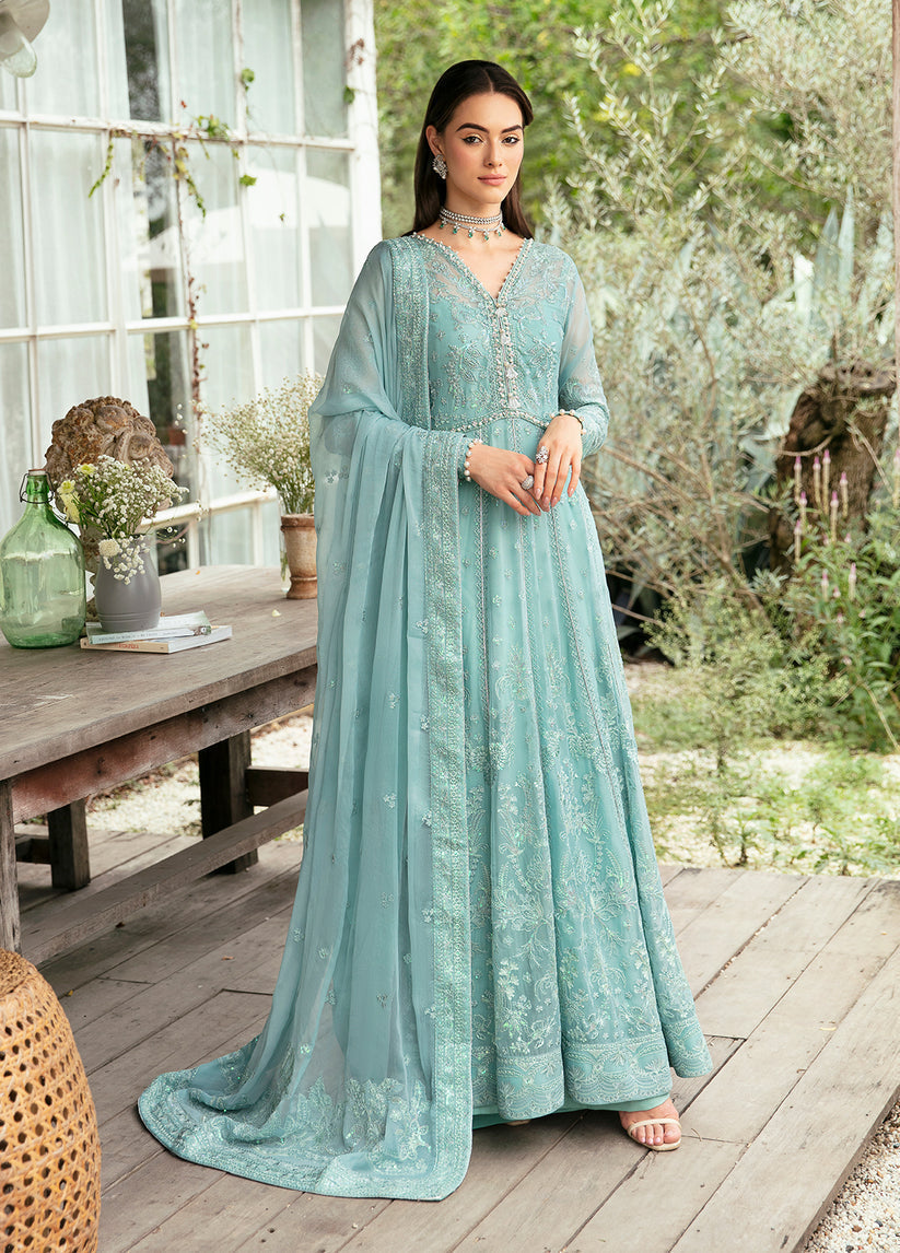 Gulaal | Embroidered Chiffon Eid Collection | IVERIA - by - Libasekhas UK - Registered Vendor of : Gulaal - 100% Original Designer Dresss