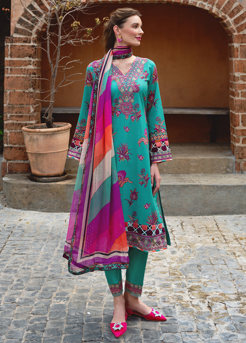 Gulaal | The Enchanted Garden | Almeria - by - Libasekhas UK - Registered Vendor of : Gulaal - 100% Original Designer Dresss
