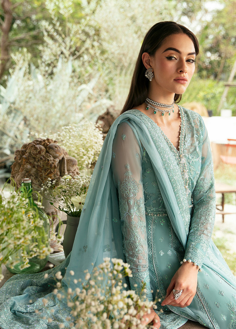 Gulaal | Embroidered Chiffon Eid Collection | IVERIA - by - Libasekhas UK - Registered Vendor of : Gulaal - 100% Original Designer Dresss