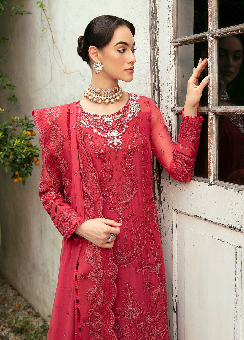Gulaal | Embroidered Chiffon Eid Collection | ULMARIA - by - Libasekhas UK - Registered Vendor of : Gulaal - 100% Original Designer Dresss