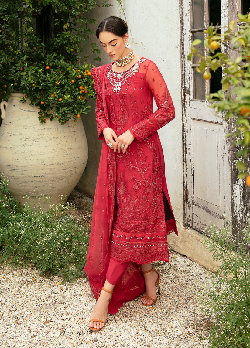 Gulaal | Embroidered Chiffon Eid Collection | ULMARIA - by - Libasekhas UK - Registered Vendor of : Gulaal - 100% Original Designer Dresss