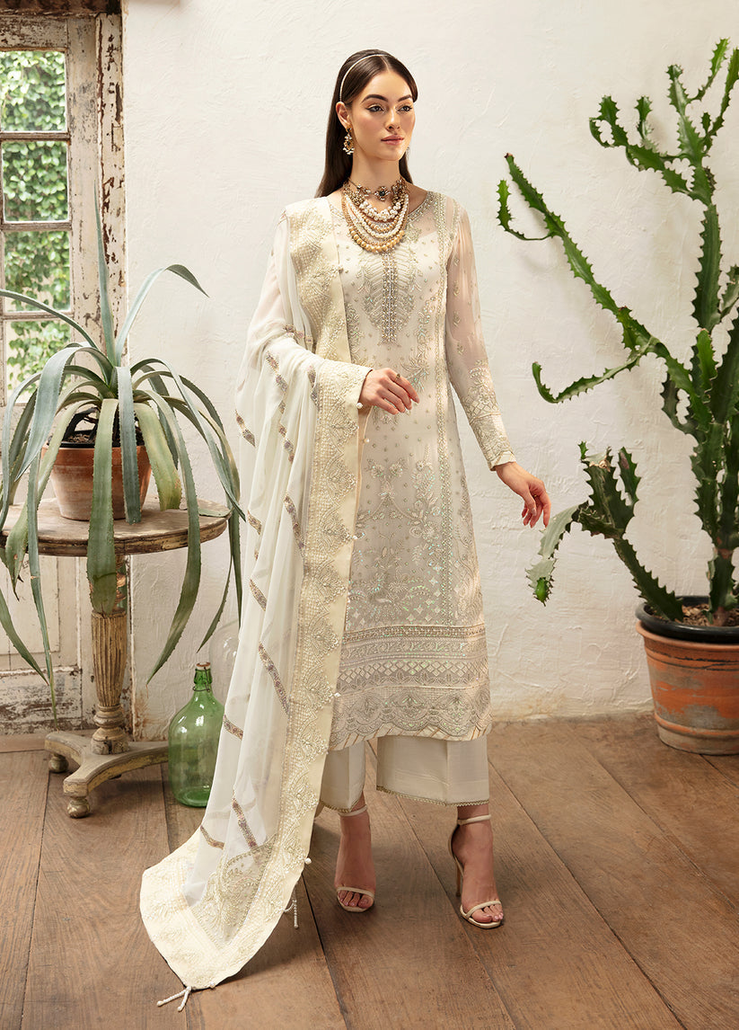 Gulaal | Embroidered Chiffon Eid Collection | ASTERIA - by - Libasekhas UK - Registered Vendor of : Gulaal - 100% Original Designer Dresss