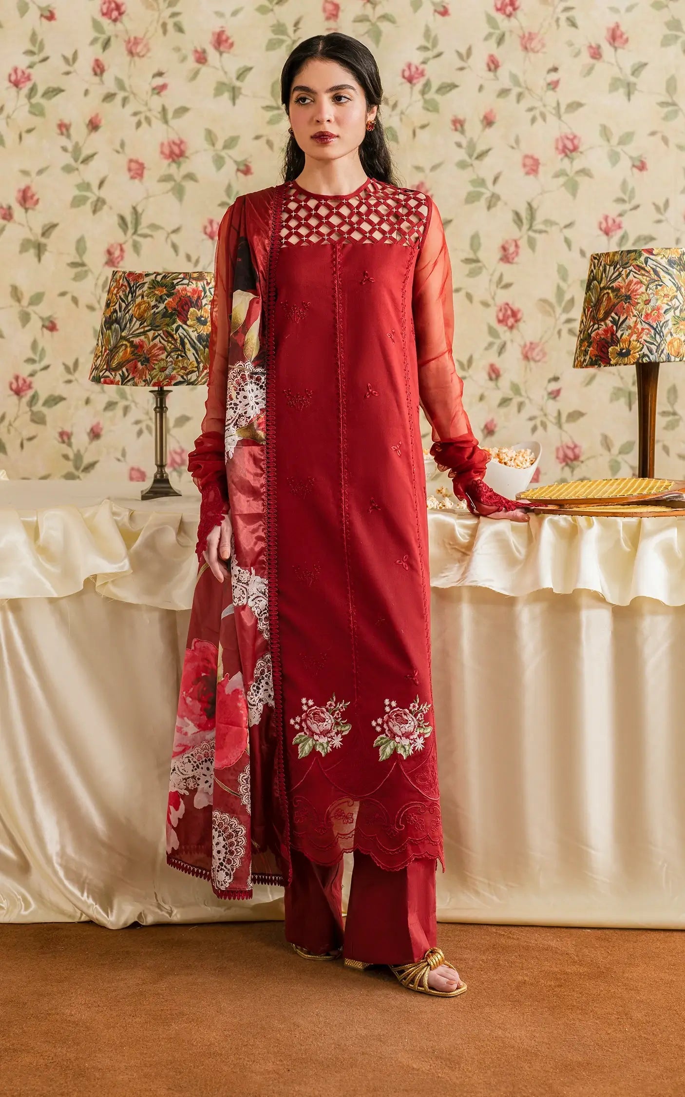 Asifa and Nabeel | Meraki Vintage 25 | Gulaal (MVL25-20) - by - Libasekhas UK - Registered Vendor of : Asifa and Nabeel - 100% Original Designer Dresss