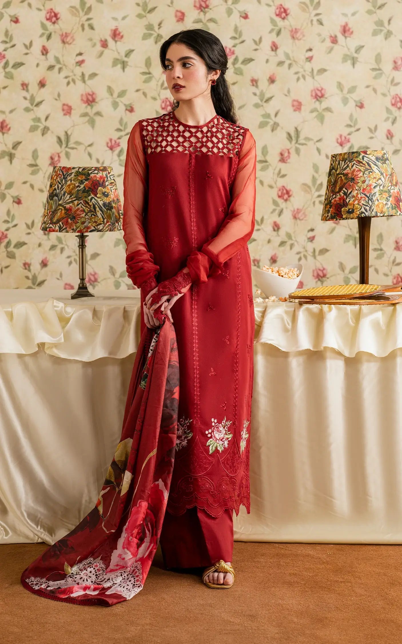 Asifa and Nabeel | Meraki Vintage 25 | Gulaal (MVL25-20) - by - Libasekhas UK - Registered Vendor of : Asifa and Nabeel - 100% Original Designer Dresss