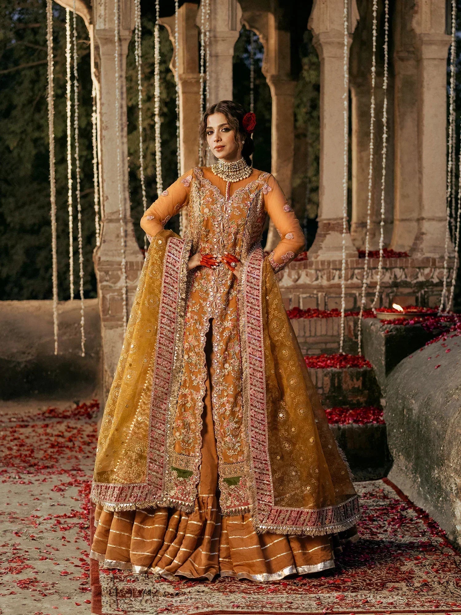 Maryam Hussain | Gulaab Wedding Formals 24 | Sandli - by - Libasekhas UK - Registered Vendor of : Maryam Hussain - 100% Original Designer Dresss