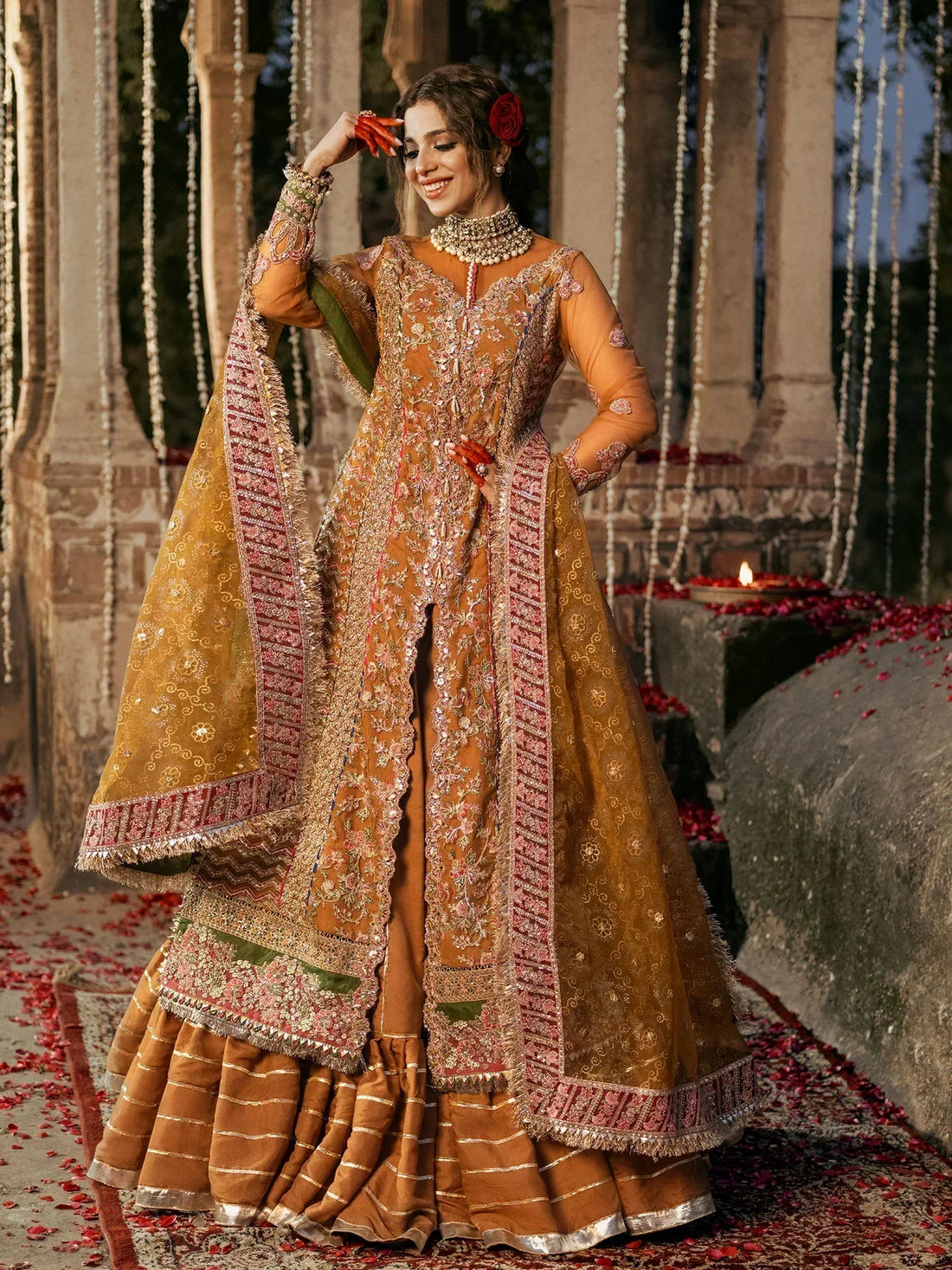 Maryam Hussain | Gulaab Wedding Formals 24 | Sandli - by - Libasekhas UK - Registered Vendor of : Maryam Hussain - 100% Original Designer Dresss
