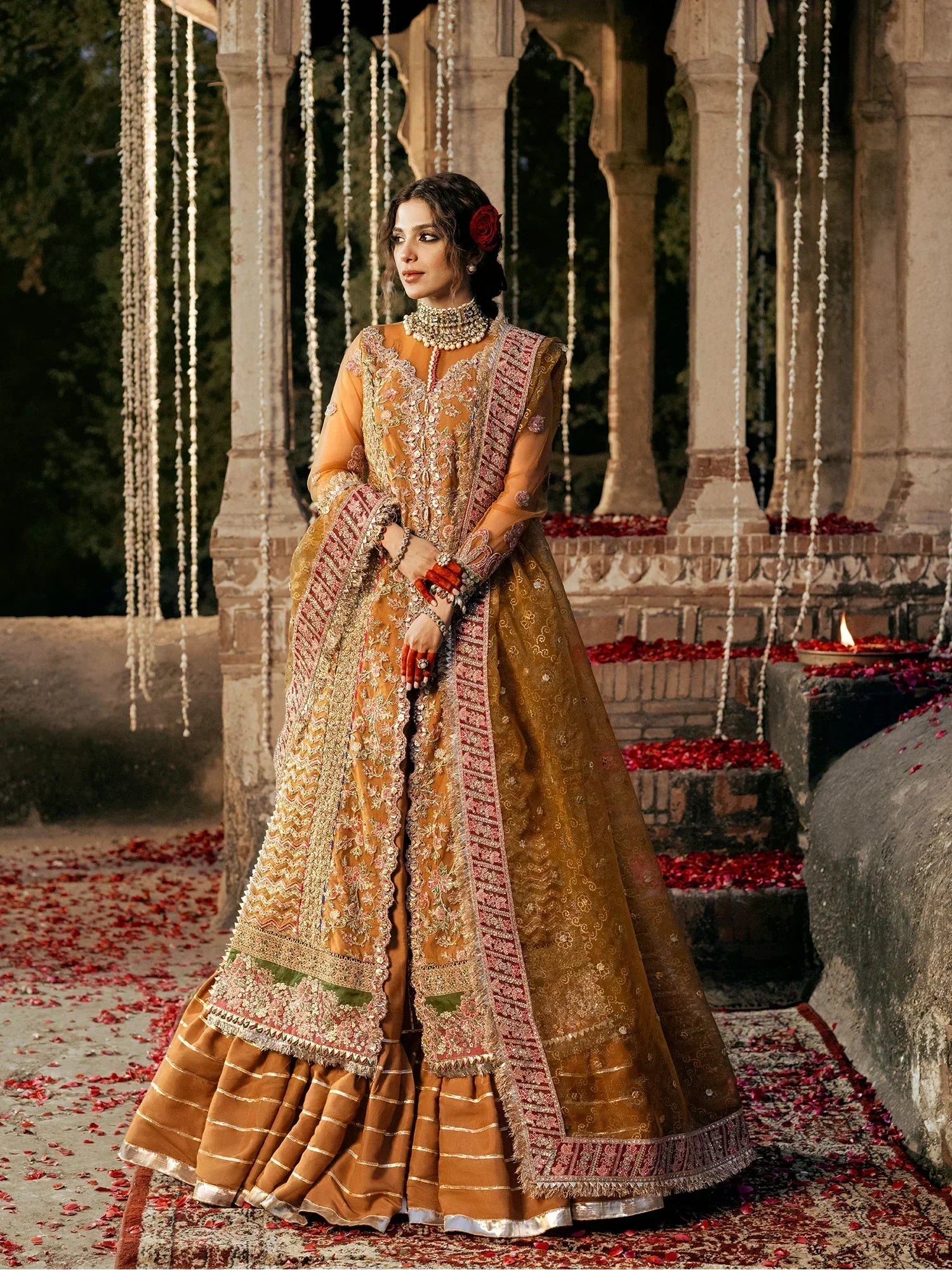 Maryam Hussain | Gulaab Wedding Formals 24 | Sandli - by - Libasekhas UK - Registered Vendor of : Maryam Hussain - 100% Original Designer Dresss