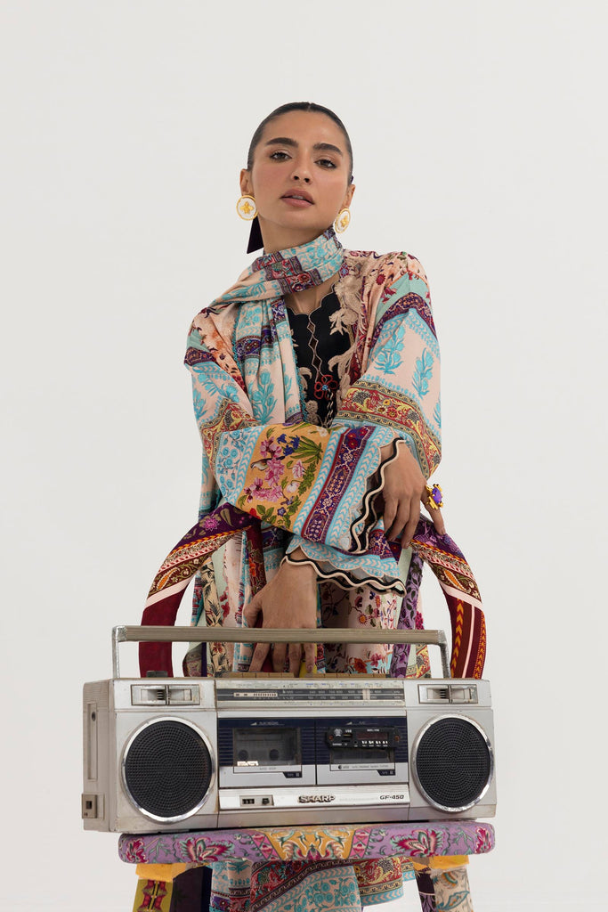 Sana Safinaz | Mahay Winter 25 | H255-001A-3CY - by Libasekhas UK - Registered Vendor of : Sana Safinaz - 100% Original Designer Dress