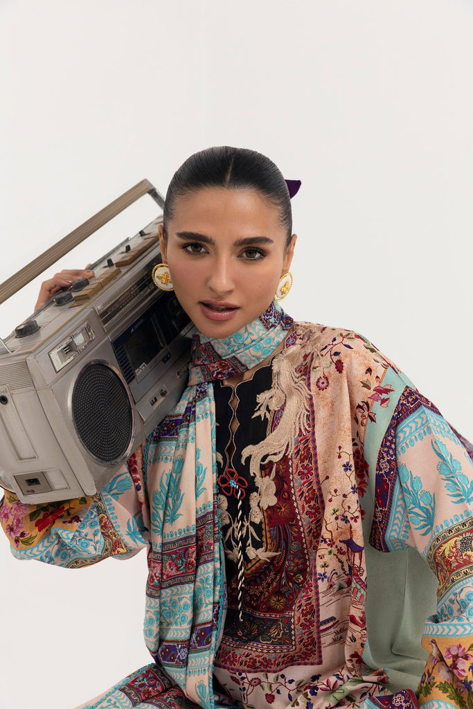 Sana Safinaz | Mahay Winter 25 | H255-001A-3CY - by Libasekhas UK - Registered Vendor of : Sana Safinaz - 100% Original Designer Dress