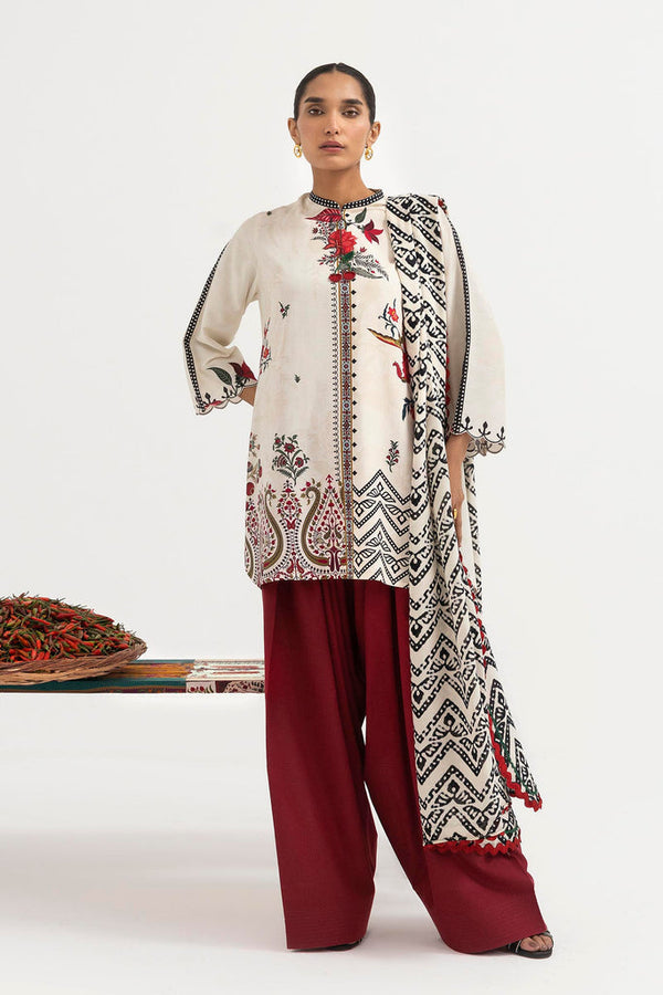 Sana Safinaz | Mahay Winter 25 | H255-004A-3CY - by Libasekhas UK - Registered Vendor of : Sana Safinaz - 100% Original Designer Dress
