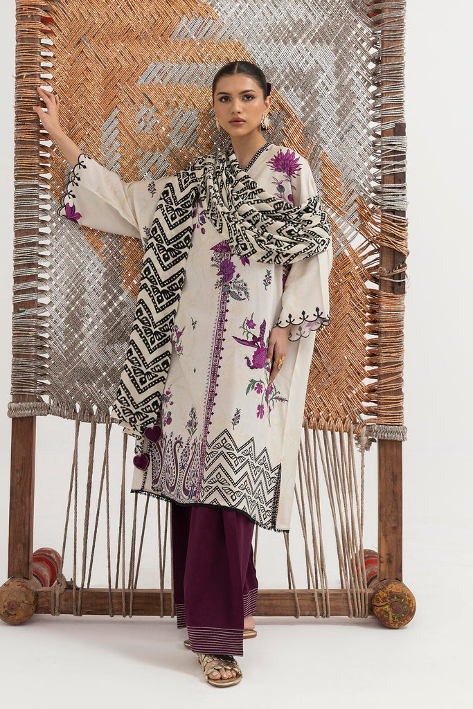 Sana Safinaz | Mahay Winter 25 | H255-004B-3CY - by Libasekhas UK - Registered Vendor of : Sana Safinaz - 100% Original Designer Dress