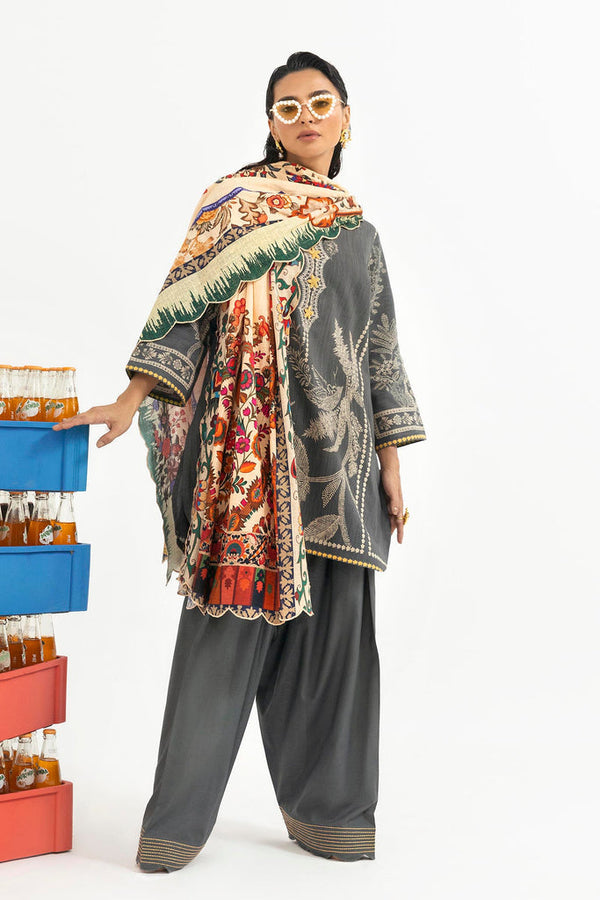 Sana Safinaz | Mahay Winter 25 | H255-005A-3CQ - by Libasekhas UK - Registered Vendor of : Sana Safinaz - 100% Original Designer Dress