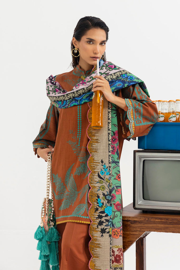 Sana Safinaz | Mahay Winter 25 | H255-005B-3CQ - by Libasekhas UK - Registered Vendor of : Sana Safinaz - 100% Original Designer Dress