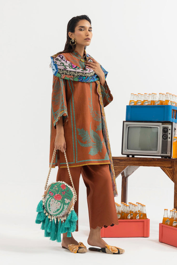 Sana Safinaz | Mahay Winter 25 | H255-005B-3CQ - by Libasekhas UK - Registered Vendor of : Sana Safinaz - 100% Original Designer Dress