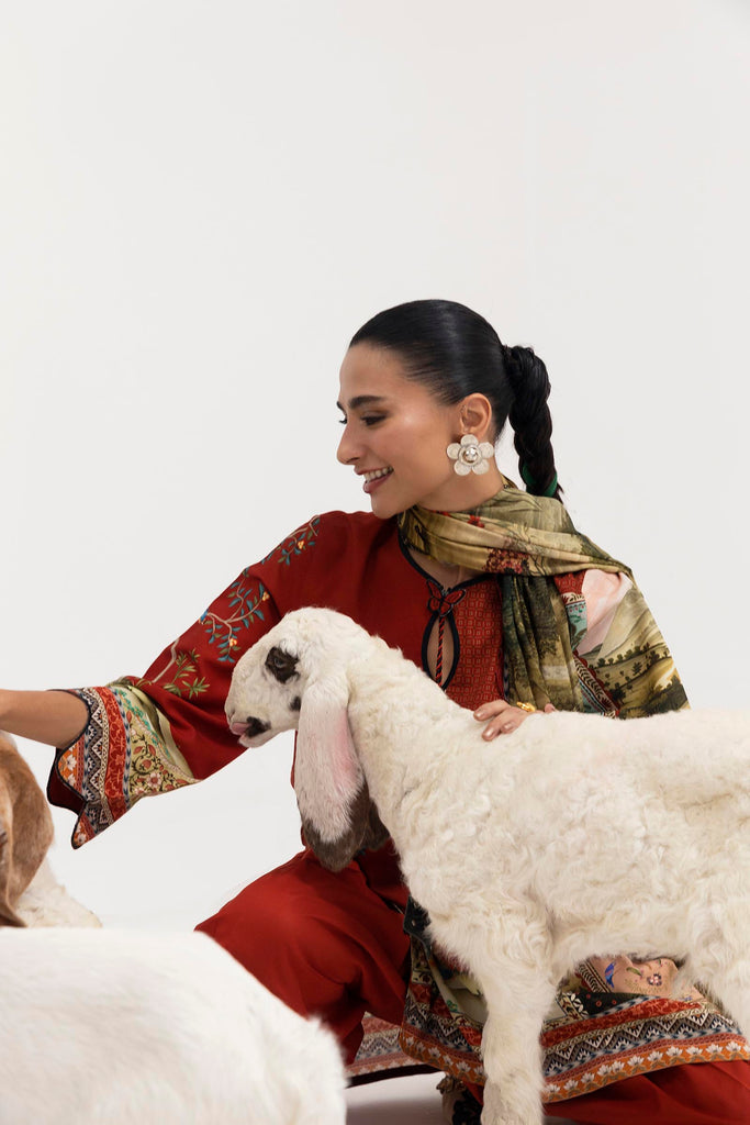 Sana Safinaz | Mahay Winter 25 | H255-009A-2DA - by Libasekhas UK - Registered Vendor of : Sana Safinaz - 100% Original Designer Dress