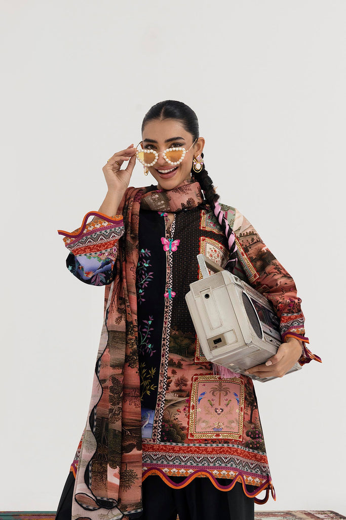 Sana Safinaz | Mahay Winter 25 | H255-009B-2DA - by Libasekhas UK - Registered Vendor of : Sana Safinaz - 100% Original Designer Dress