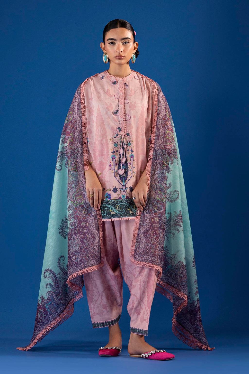 Sana Safinaz | Mahay Summer 26 | H264-003A-3AG - by Libasekhas UK - Registered Vendor of : Sana Safinaz - 100% Original Designer Dress