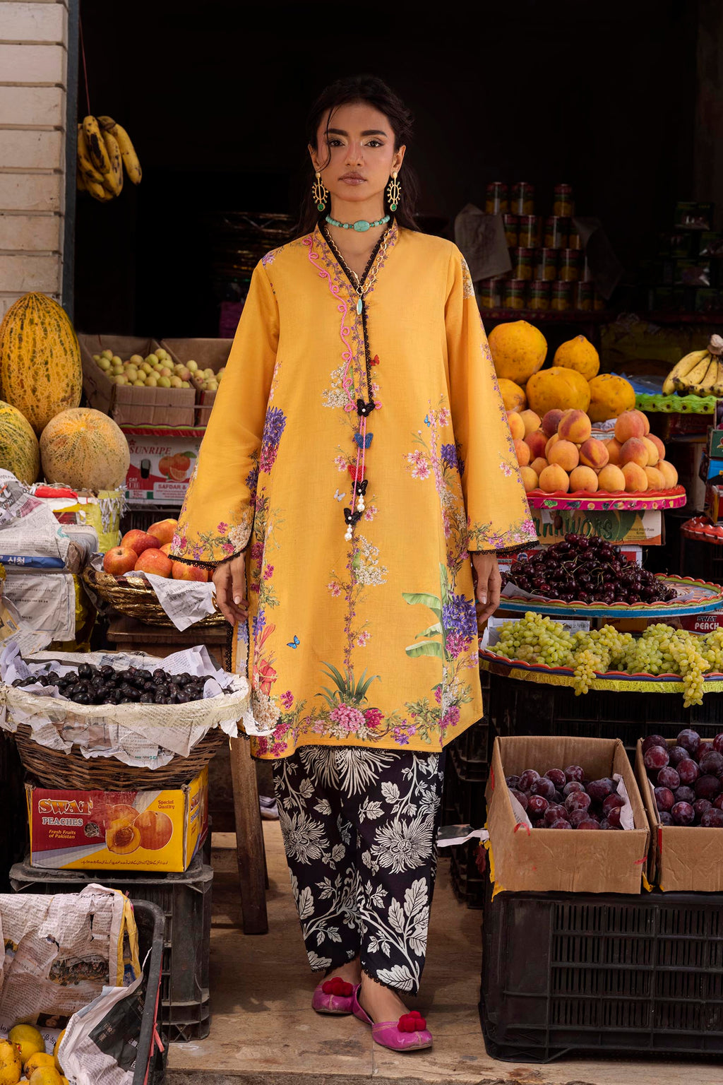 Sana Safinaz | Mahay Summer 26 |  H264-005A-2C - by Libasekhas UK - Registered Vendor of : Sana Safinaz - 100% Original Designer Dress