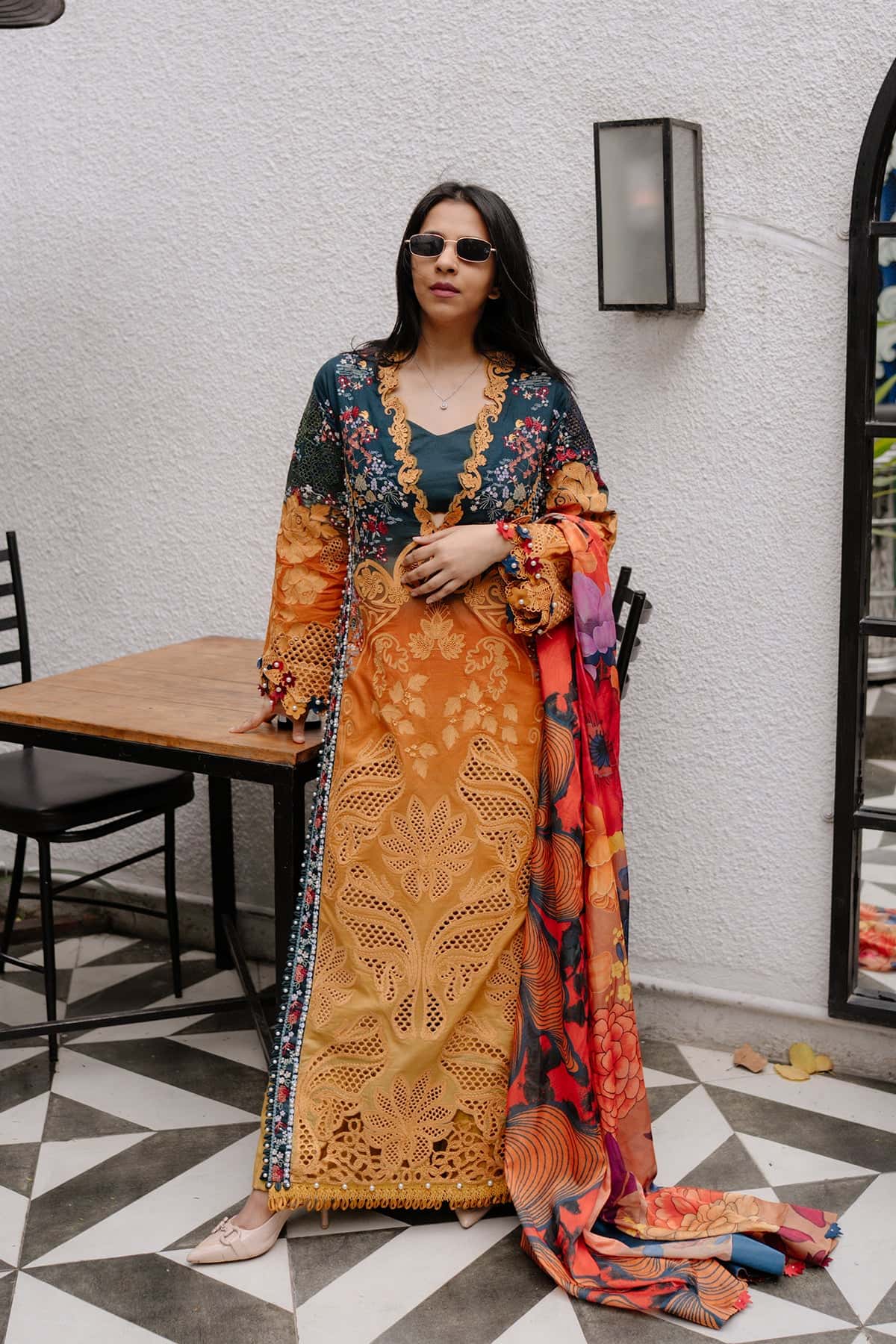 Afrozeh | Lawn 25 | Halcy - by - Libasekhas UK - Registered Vendor of : Afrozeh - 100% Original Designer Dresss