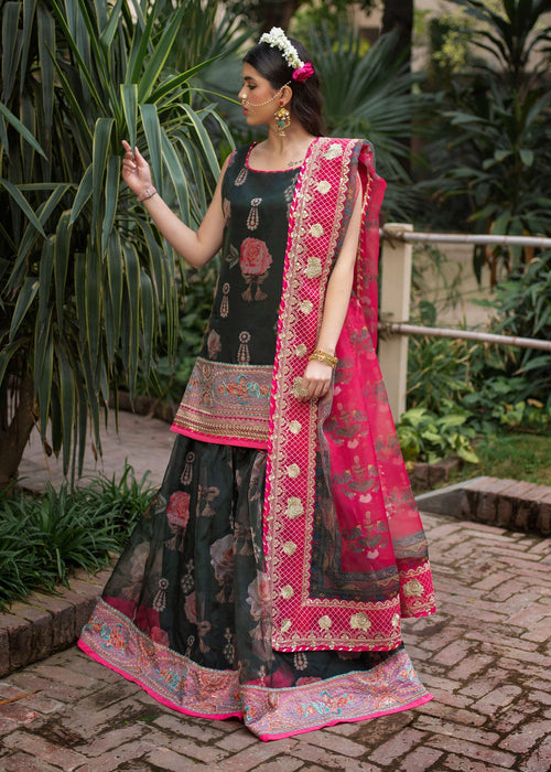 Ali Xeeshan | Chanda Luxury Pret | Green Forest - by - Libasekhas UK - Registered Vendor of : Ali Xeeshan - 100% Original Designer Dresss