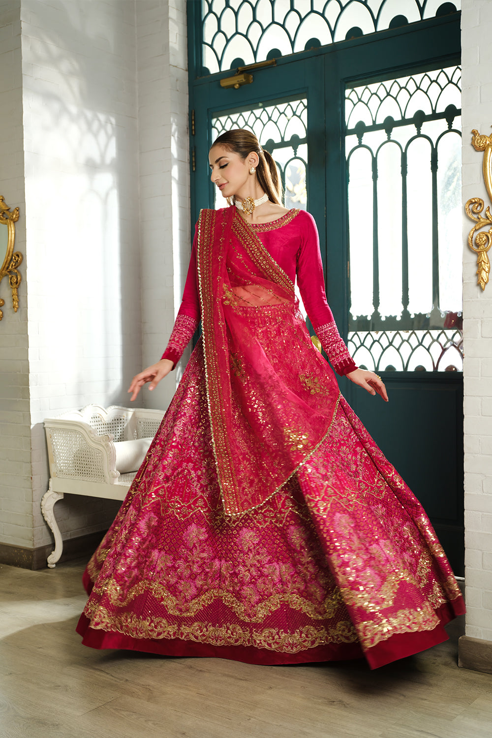 Saira Rizwan | Naqsh Festive | SRN24-04 Sharmas - by - Libasekhas UK - Registered Vendor of : Saira Rizwan - 100% Original Designer Dresss